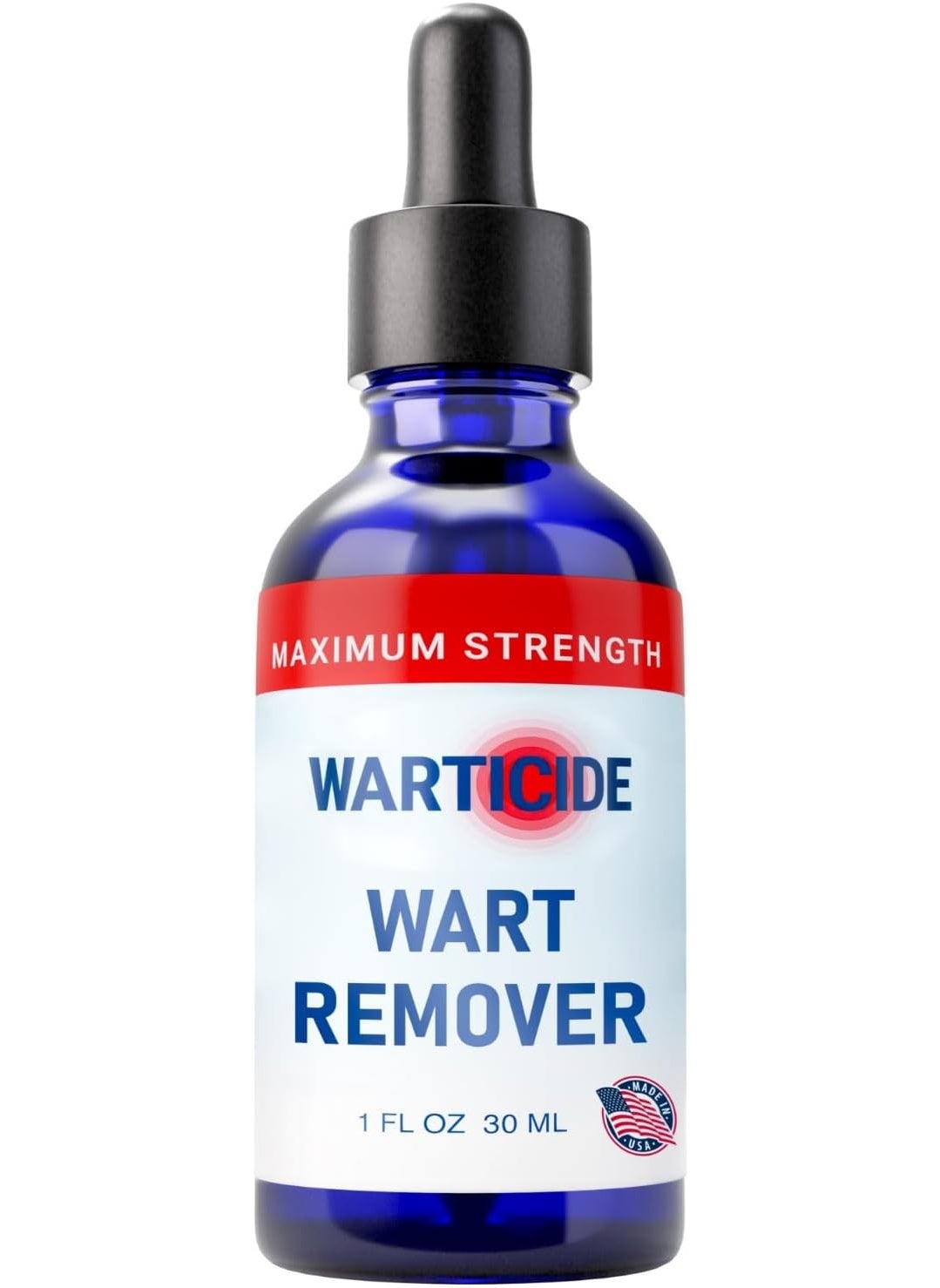 WARTICIDE Fast-Acting Wart Remover - Effective Plantar and Genital Wart Removal with Natural Ingredients - Attacks Warts On Contact, Easy Dropper Application (1 fl oz) 