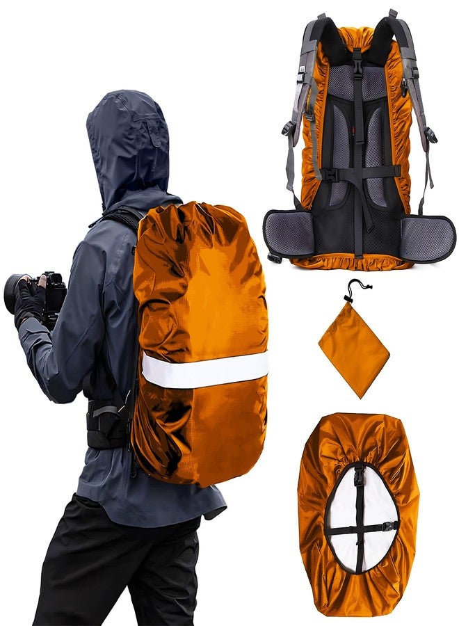 WSZCML Waterproof Backpack Rain Cover,8000mm Waterproof Level,Upgraded with Reflective,Anti-Slip Cross Buckle Straps,Ultra-Strong Multilayer Structure for Hiking,Biking,Camping,Outdoor, Traveling - Image 2