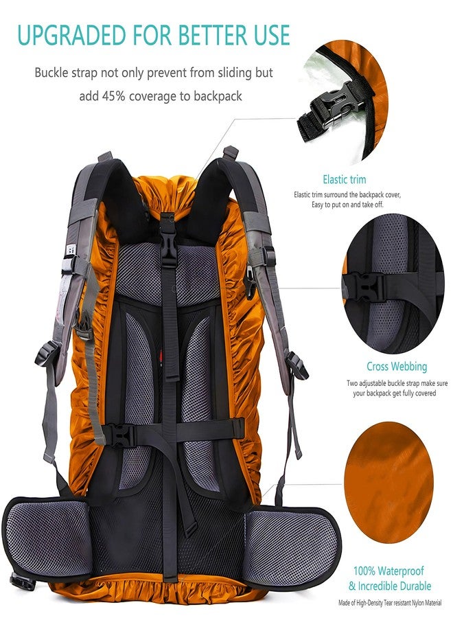 WSZCML Waterproof Backpack Rain Cover,8000mm Waterproof Level,Upgraded with Reflective,Anti-Slip Cross Buckle Straps,Ultra-Strong Multilayer Structure for Hiking,Biking,Camping,Outdoor, Traveling - Image 3