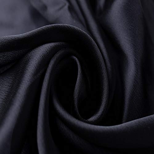 CYZLANN Women's Scarves 100% Silk Long Lightweight Scarfs for women(black) - Image 2