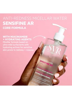 SVR SVR Sensifine Micellar Water With Niacinamide. Soothing, Redness Relief Face Cleanser & Makeup Remover For Face, Eyes, Lips. Gentle, No Rinse Cleanser For Sensitive, Reactive Skin, 13.5 Fl.oz.  - Image 3
