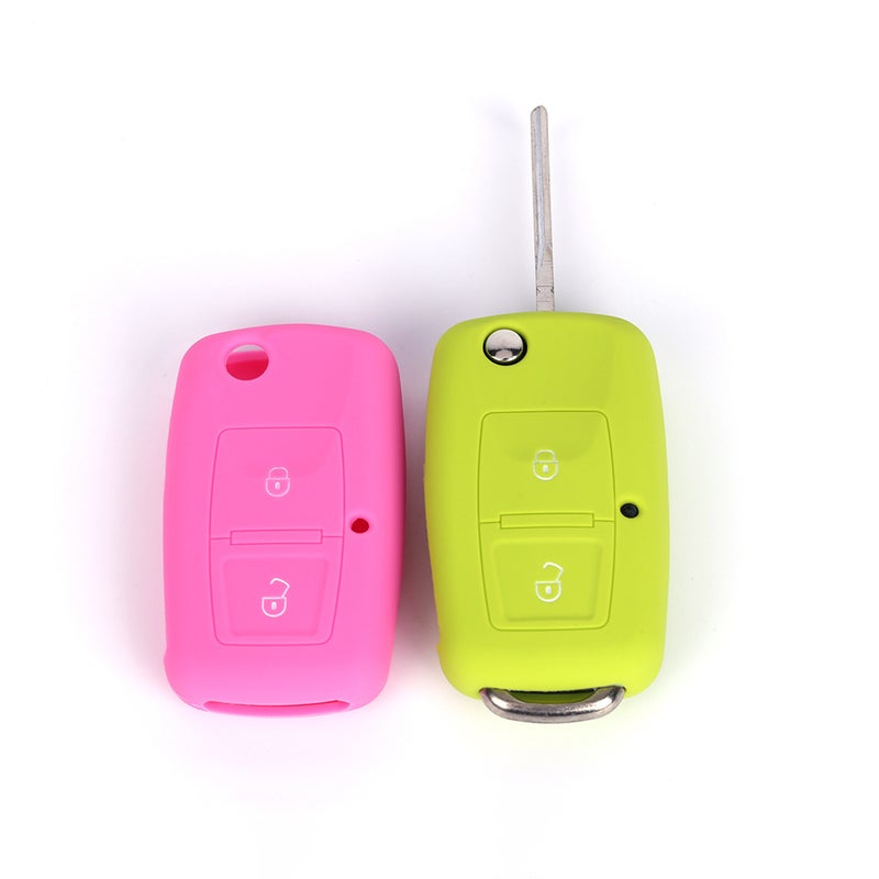 Applicable To Volkswagen Bora Jetta Folding Old Two-Building Silicone Key Case Car Protective Case - Image 3