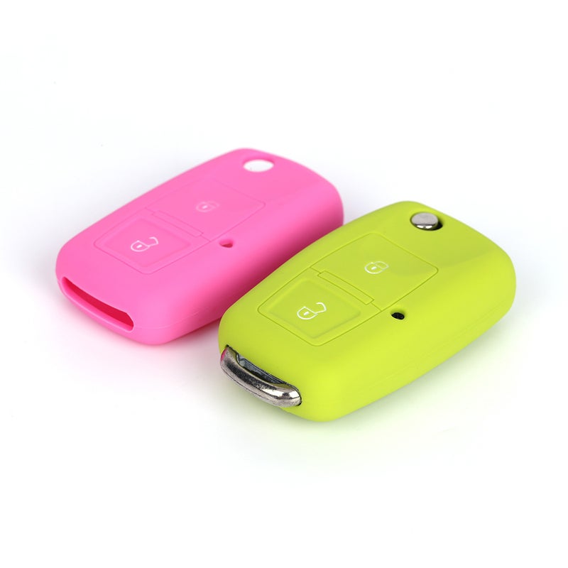 Applicable To Volkswagen Bora Jetta Folding Old Two-Building Silicone Key Case Car Protective Case - Image 4