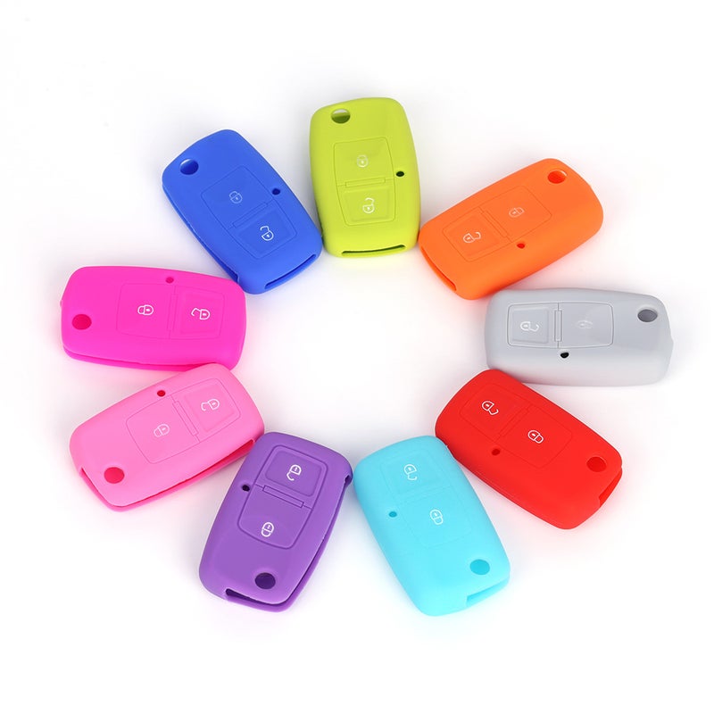 Applicable To Volkswagen Bora Jetta Folding Old Two-Building Silicone Key Case Car Protective Case - Image 2
