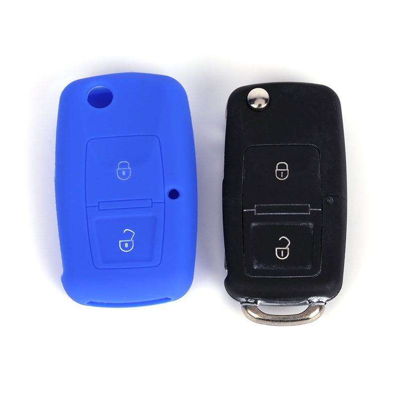Applicable To Volkswagen Bora Jetta Folding Old Two-Building Silicone Key Case Car Protective Case - Image 5