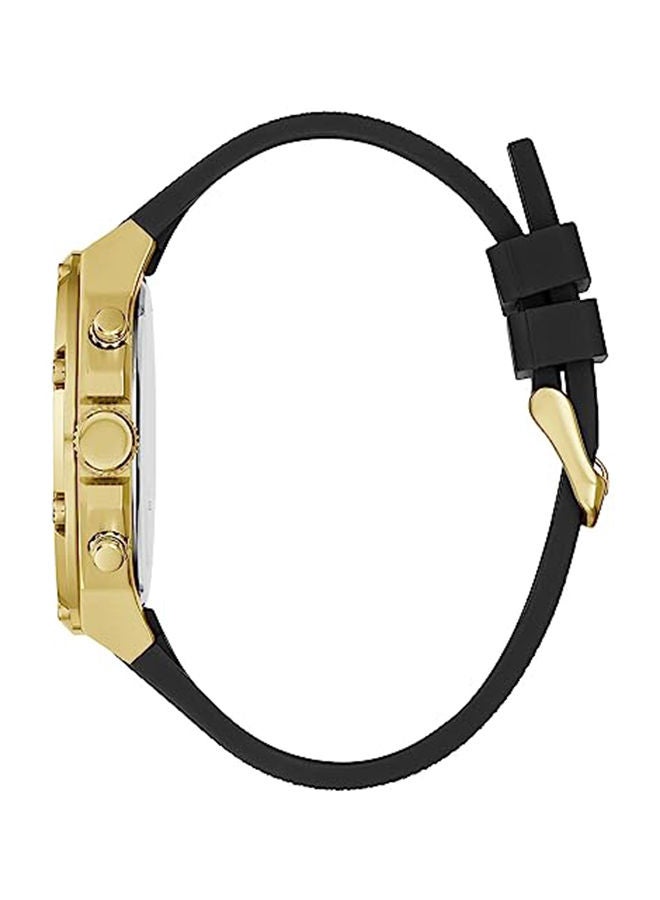 GUESS ساعة يد رجالية بعقارب من السيليكون - GW0334G2 - 46 ملم  - Image 2