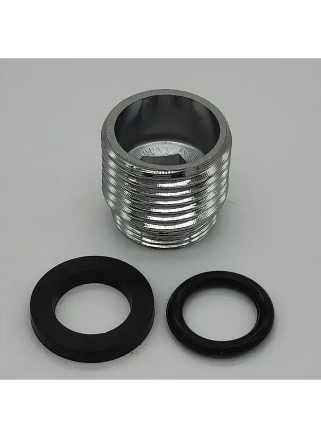 G1 2 To 16mm Male Thread Water Tap Hose To Shower Head Adapter Chrome Plated For Kitchen Bathroom Sink - Image 3