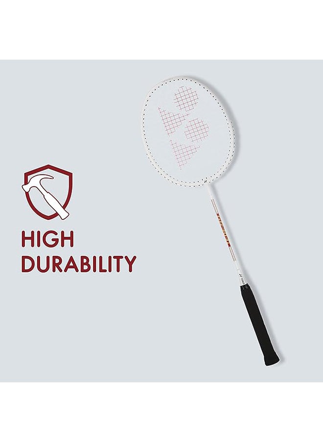 Yonex - Gr 303I White Aluminium Badminton Racquet With Full Cover - Image 1