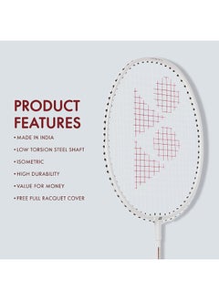 Yonex Gr 303I White Aluminium Badminton Racquet With Full Cover  - Image 2