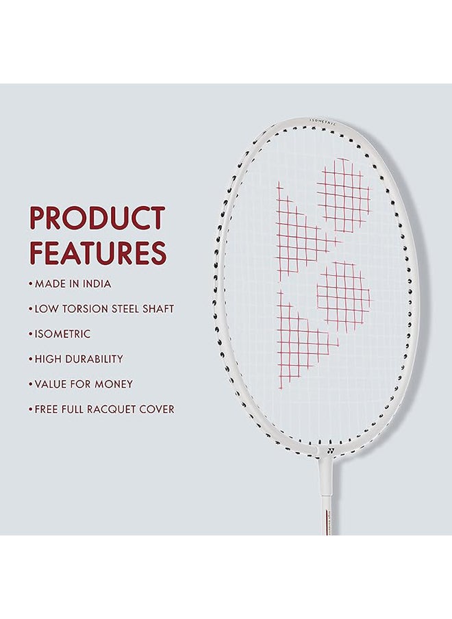 Yonex Gr 303I White Aluminium Badminton Racquet With Full Cover  - Image 2