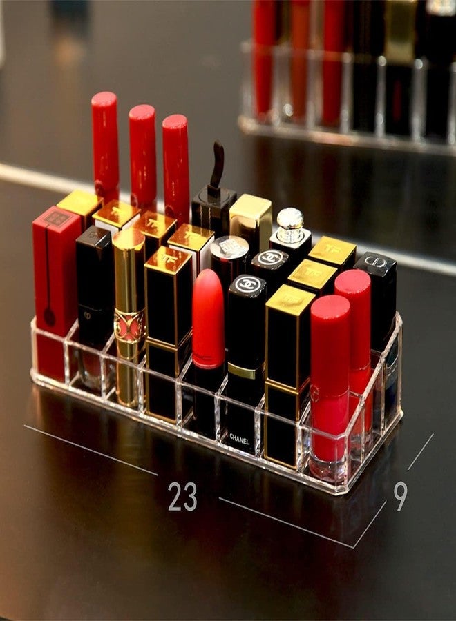 Stadash Transparent Acrylic 24 Compartment Makeup & Cosmetic Dressing Table Organizer Makeup Organiser Lipstick Container Stand Skin Care Storage Box for Women - Image 2