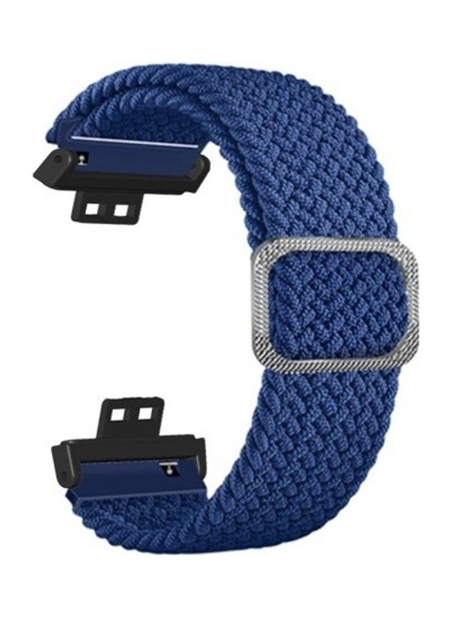 Loquat Braided Nylon Band for Huawei Watch Fit Blue - Image 1