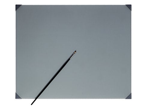 New wave New Wave POSH Glass Artist Palette  Neutral Grey 16 x 20 inches  Tempered Glass Palette for Oil Painting with Corner Guards  Use with Oil Acrylic Gouache Watercolor and Ink  Made in USA