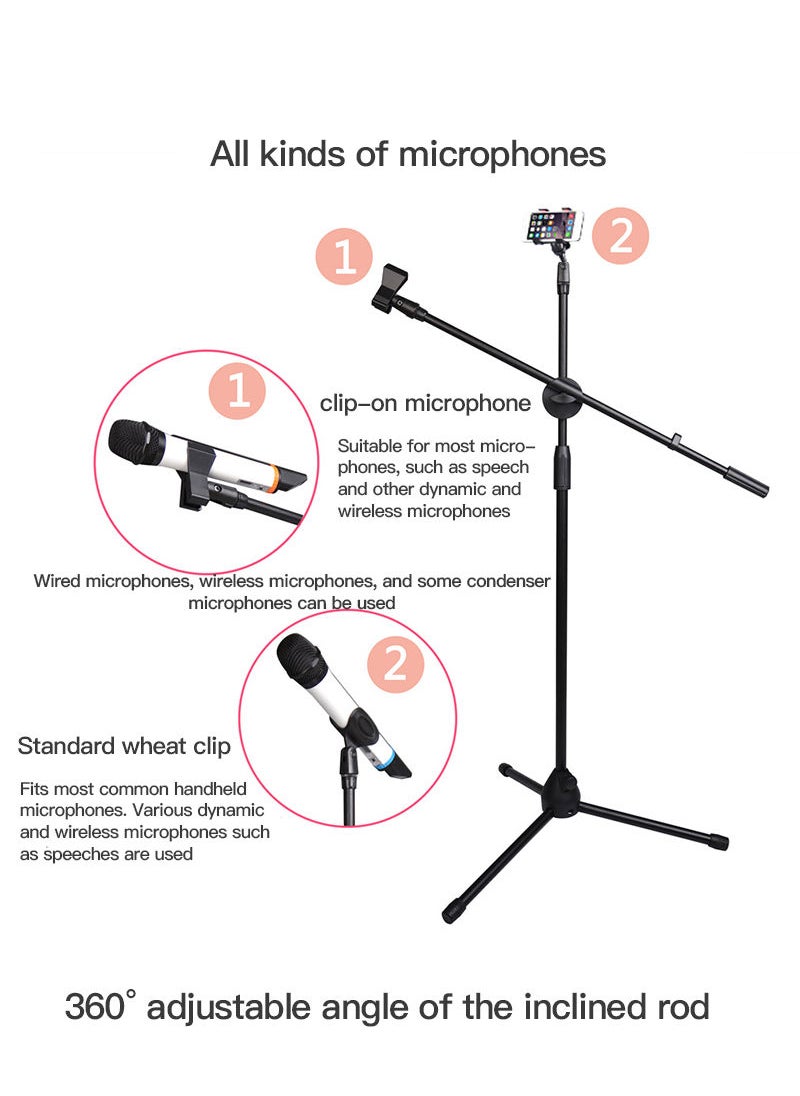Sharpdo - Reinforced Nylon Stand, Three-legged Microphone Stand, Floor-standing Microphone Stand - Image 1