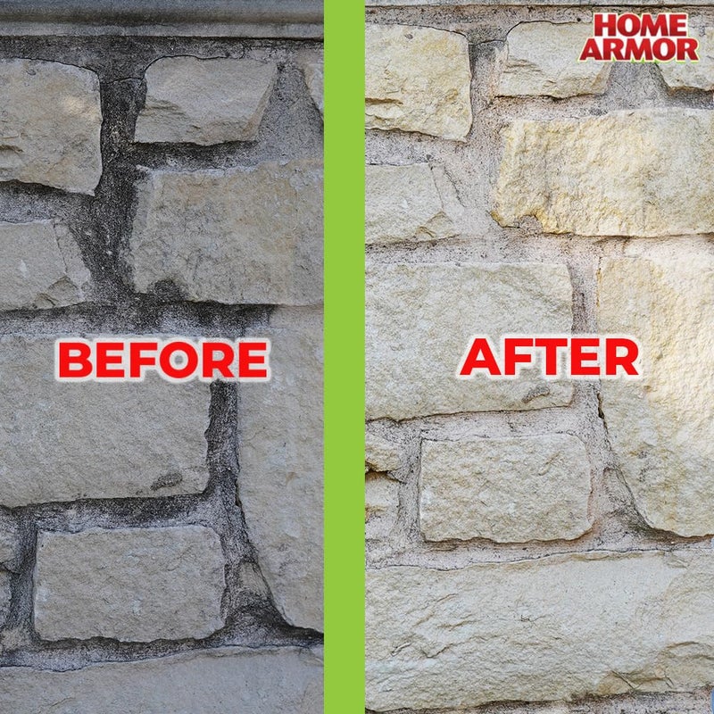 Home Armor Outdoor Cleaner+, 64 oz., Remove Stains from Mold, Mildew, Algae, Dirt and Grime for Visible Results in Seconds, No Scrubbing Required, Plant Safe When Used as Directed - Image 3