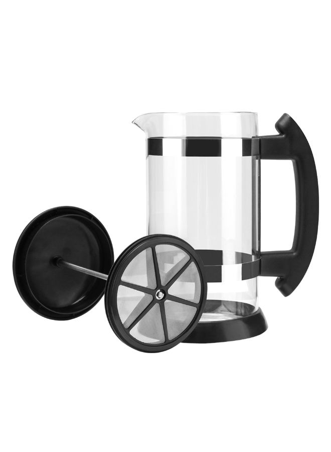 i cafilas Stainless Steel French Press Coffee Pot 1000ml Black Durable Coffee Maker for Home Office Daily Use - Image 2