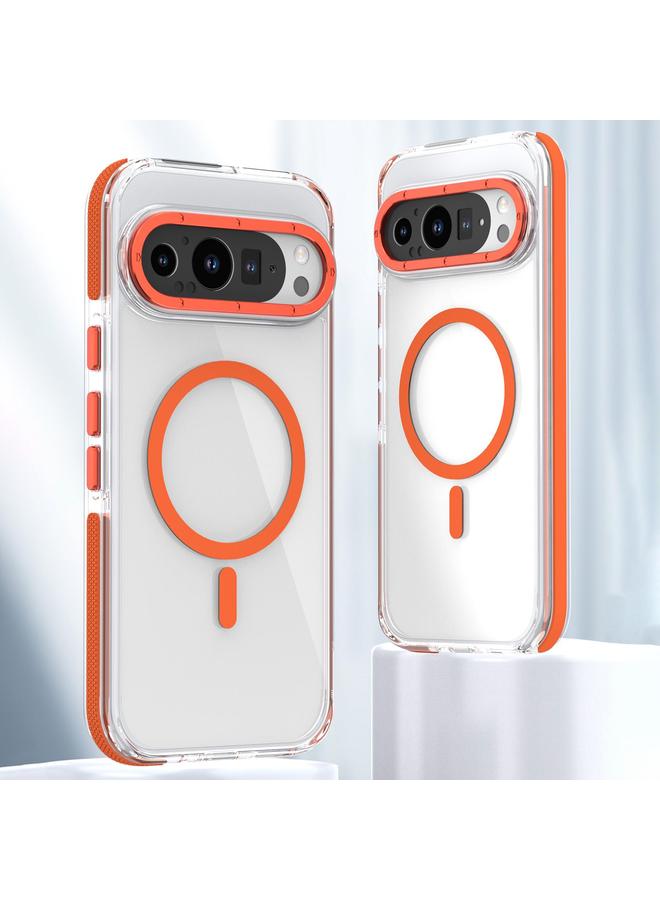 S-TOP Case For Google Pixel 9 / 9 Pro Dual-Color Clear Acrylic Hybrid TPU MagSafe Phone Case - Image 1