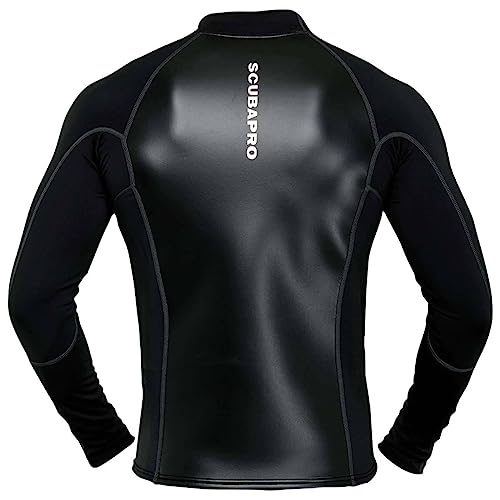 SCUBAPRO Mens Hybrid Thermal Diving Top LongSleeve Large Black - Image 3