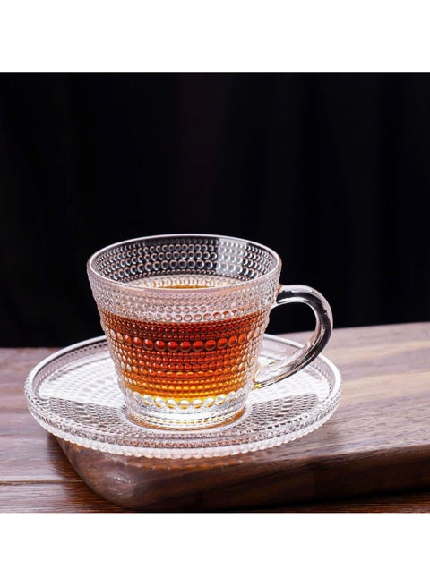 Tea cups and saucers serving set 6 pieces