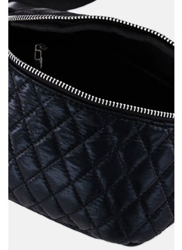 Moda Luxe Women Quilted Fanny Pack 12 H X 33 L X 2 W cm, Black  - Image 3