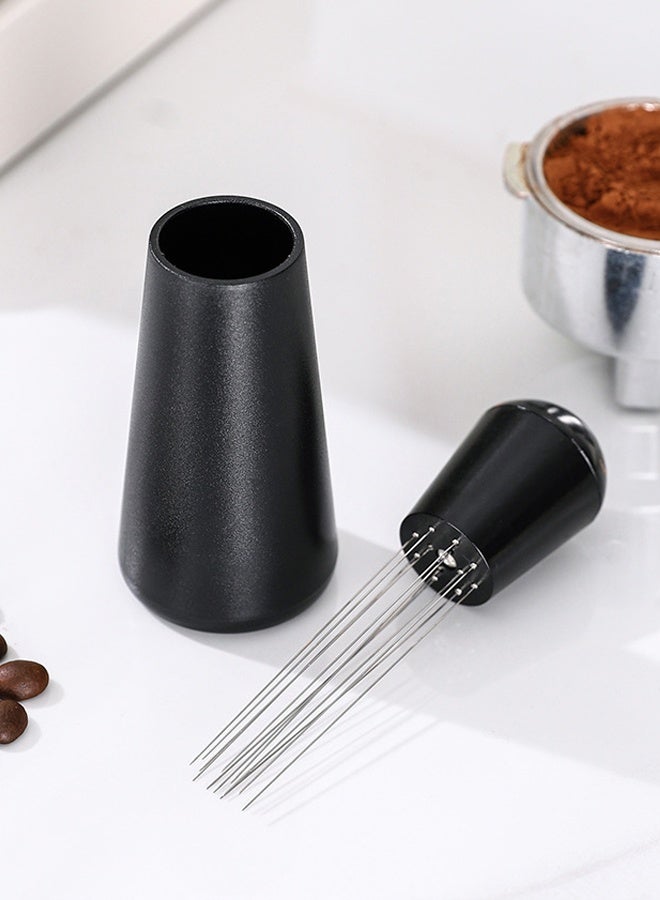 هومستر أداة توزيع الإسبريسو - 12 إبرة إسبريسو القهوة محرك - 0.25mm المهنية باريستا الرصيف القهوة تحريك أداة التوزيع، مقبض مع الوقوف - Image 1