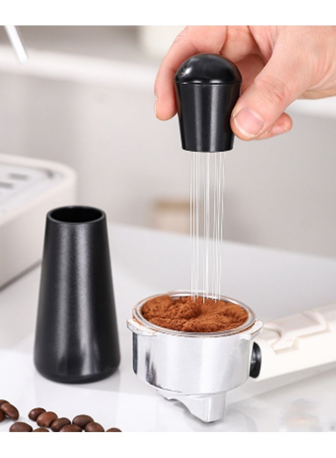 هومستر أداة توزيع الإسبريسو - 12 إبرة إسبريسو القهوة محرك - 0.25mm المهنية باريستا الرصيف القهوة تحريك أداة التوزيع، مقبض مع الوقوف - Image 5