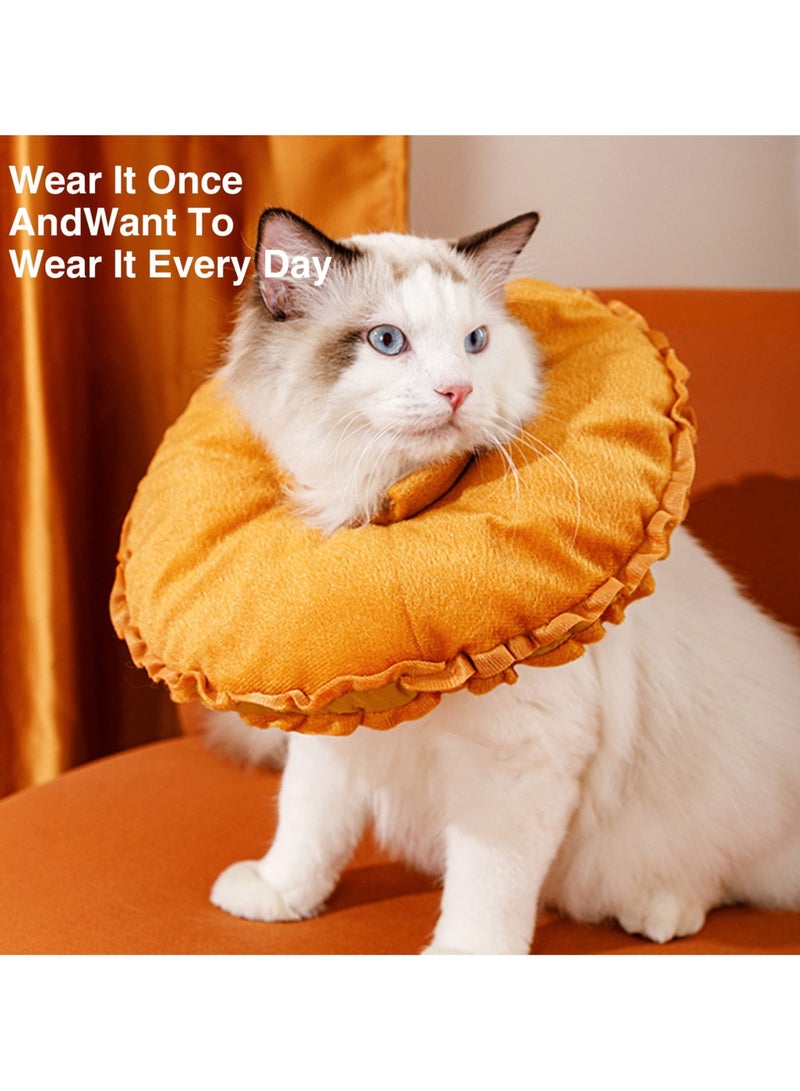 A.M Cat Recovery Cone Friendly to Skin Non-Irritating Ultra-Light Wear Resistant Super Soft Anti-licking Adjustable Pet Surgery Wound Healing Comfy Protection Collar Pet Supplies - Image 2