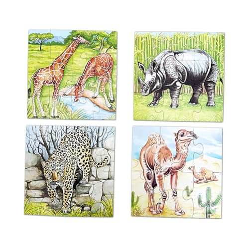 Creative's Creative Educational Aids P. Ltd. Wildlife Animals Educational Games & Puzzle , 42 Piece, Multicolour - Image 2