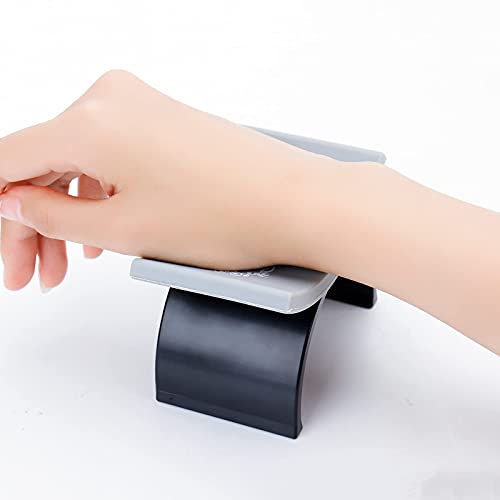 Ownsig Nail Arm Rest, U Shape Silicone Manicure Hand Pillow Pad, Nail Art Mat Holder, Nail Tool Equipment, Nail Art Accessories Black - Image 5