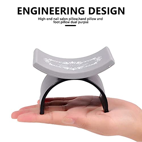 Ownsig Nail Arm Rest, U Shape Silicone Manicure Hand Pillow Pad, Nail Art Mat Holder, Nail Tool Equipment, Nail Art Accessories Black - Image 3