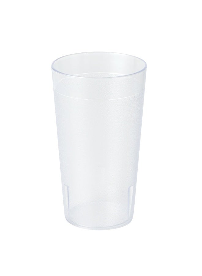 Restaurantware Bev Tek 12 Ounce Plastic Drinking Glasses, 12 Reusable Plastic Cocktail Cups - Shatterproof, Clear Plastic Tumbler Glasses, Dishwashable, Stackable - Image 1