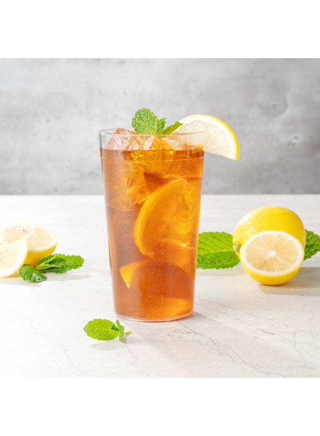 Restaurantware Bev Tek 12 Ounce Plastic Drinking Glasses, 12 Reusable Plastic Cocktail Cups - Shatterproof, Clear Plastic Tumbler Glasses, Dishwashable, Stackable - Image 4