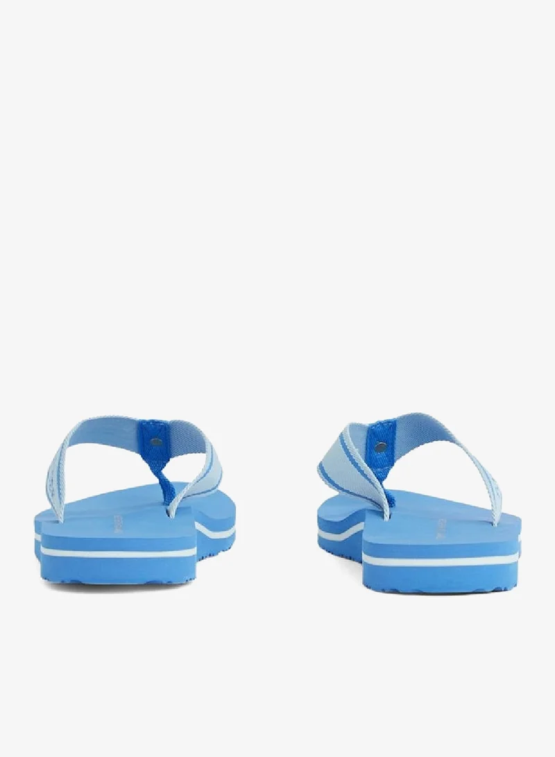 TOMMY HILFIGER Blue Spell Webbing Beach Sandals for Women | Best Price UAE