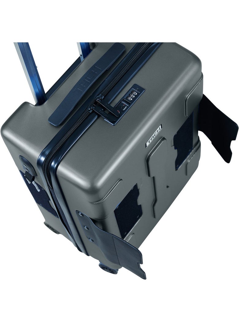 TACH - Connectable 3 Pcs Luggage Set | 22, 24 & 28" Spinner Luggage with TSA Locks | Patented Built-In Connecting System Easily Links 6 Bags | Dark Grey - Image 1
