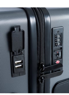 TACH Connectable 3 Pcs Luggage Set | 22, 24 & 28" Spinner Luggage with TSA Locks | Patented Built-In Connecting System Easily Links 6 Bags | Dark Grey  - Image 4