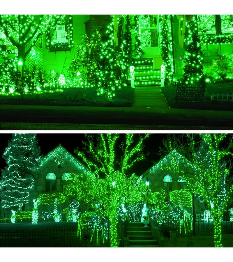 LED Holiday Decoration Lights Multi Color 1259.84 Inch 105 FT 300 LED IP54 8 Lighting Modes For Valentine Christmas Outdoor Garden Fence Terrace Desktop Decoration - Image 4