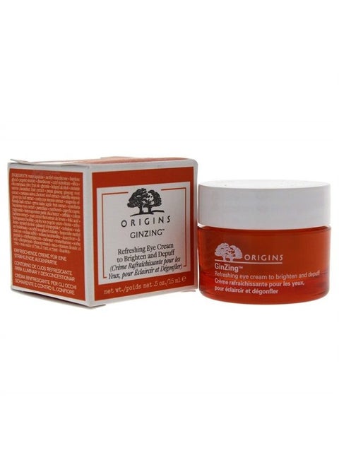 Ginzing Refreshing Eye Cream To Brighten and Depuff for Unisex - 0.5 Oz Eye Cream, 0.5 Ounce,I0080521