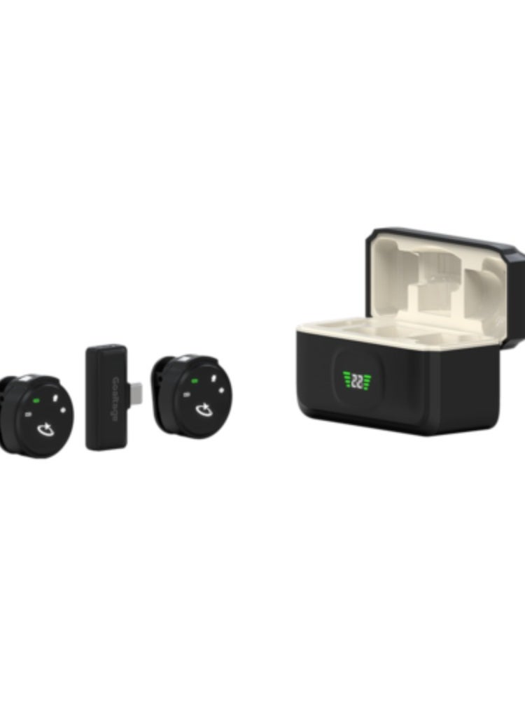 Goaltage AirCast Wireless Lavalier Microphone with Noise Cancellation, Automatic Pairing, Digital Display, Magnetic Charging Case and Wide Compatibility (MIC02)  - Image 5