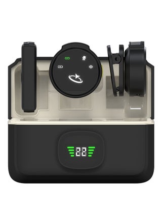 AirCast Wireless Lavalier Microphone with Noise Cancellation, Automatic Pairing, Digital Display, Magnetic Charging Case and Wide Compatibility (MIC02) - pzsku/Z9BE3F7C6374EF110EC97Z/45/1746449032/78c28dc6-2905-4086-95b3-982bb106edb7