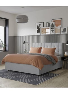 Bed and Mattress Home Starry Nest Tufted Upholstered Twin Size ( 120 X 190 ) Grey Color Bed  - Image 2