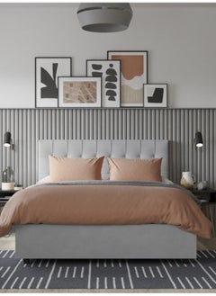 Bed and Mattress Home Starry Nest Tufted Upholstered Twin Size ( 120 X 190 ) Grey Color Bed  - Image 1