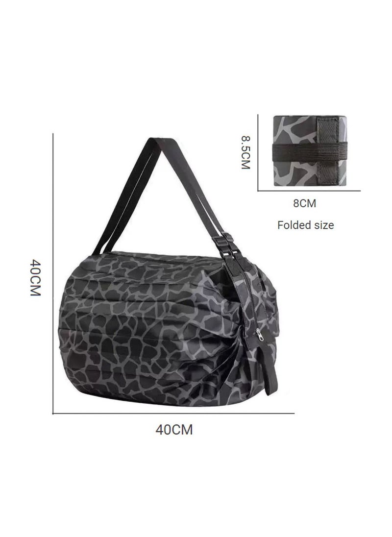MissTiara - Collapsible And Reusable Shopping Bag Black - Image 1