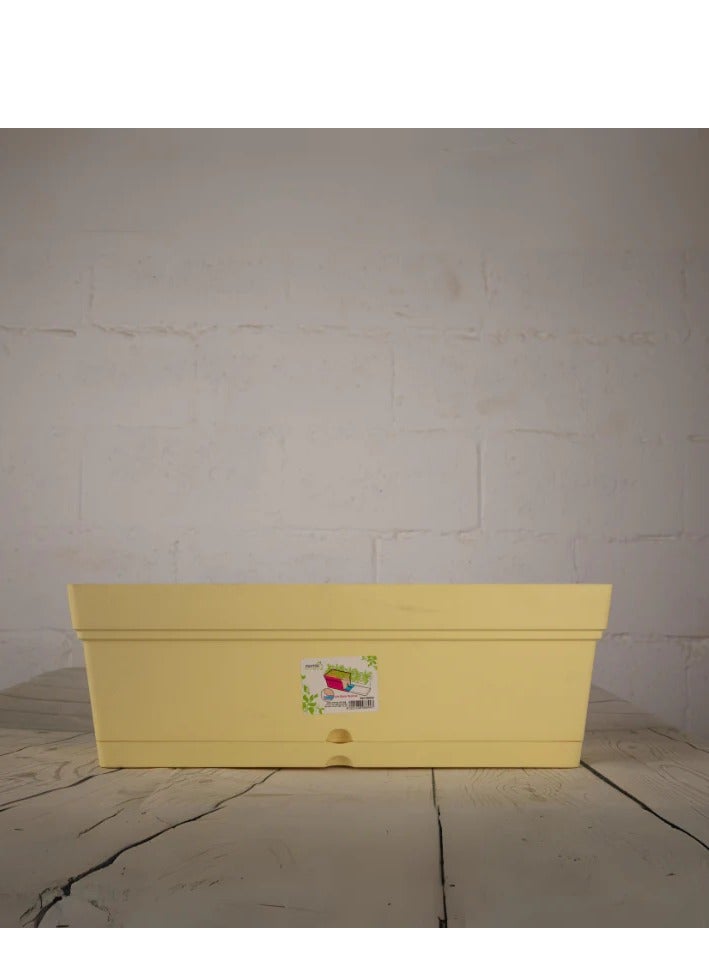 GROW Mintra 50cm wide plastic planter coloured - Image 1