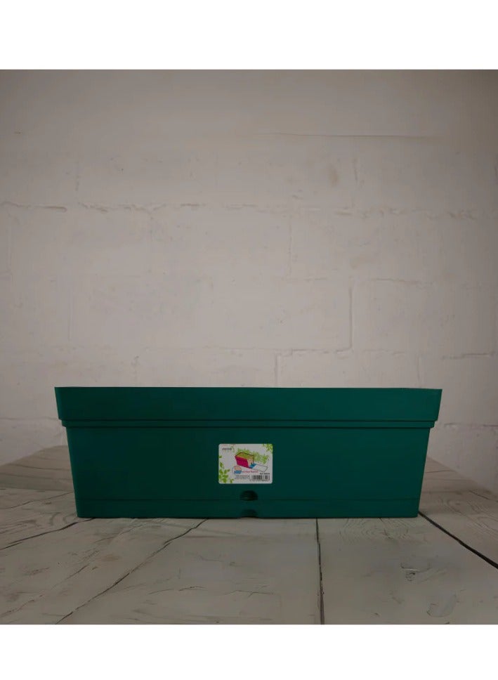 GROW Mintra 50cm wide plastic planter coloured - Image 2