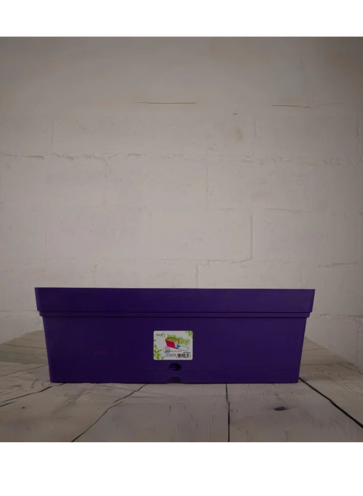 GROW Mintra 50cm wide plastic planter coloured - Image 3