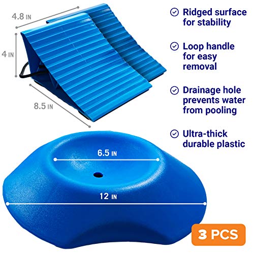 Better Boat 2 Trailer Wheel Chocks with Rope and Wheel Dock, for Boat Trailers, Travel Campers, RV Accessories, and All Trailer Tires - Image 2