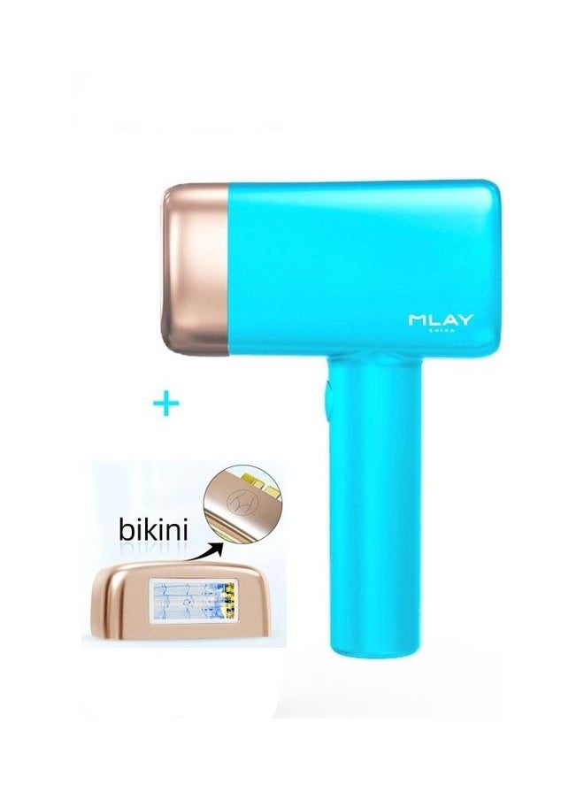 Generic T14 Painless Ice Compression Epilator Replaceable Lenses With Bikini Hair Removal Lamp Sky Blue  - Image 1