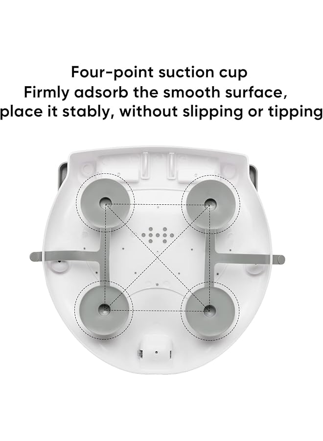 NALACAL Foldable Baby Bathtub Seat Non Slip Newborn Infant Bath Chair Cute Shape Shower Chair For Tub Sitting Up Surround Bathroom Seats For 6 18 Months (Grey) - Image 5