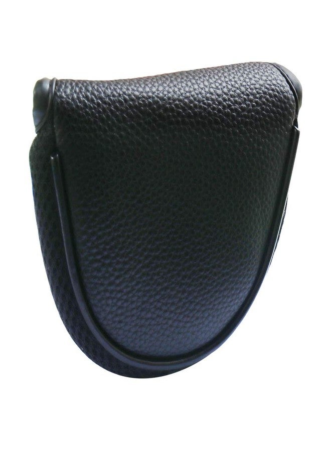 SEACLOUD 1pcs Black PU Leather Magnet Golf Mallet Putter Head Cover Golf Club Putter Headcover Mallet Cover with Magnetic Closure - Image 2