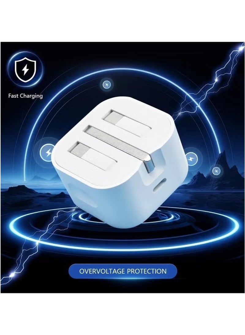 35W USB-C Fast Charger – High-Speed Charging Adapter for iPhone 16, 15 Pro Max/15 Pro/15 Plus/15, Samsung S24 & All USB-C Phones & Tablets (Without Cable) - Image 2